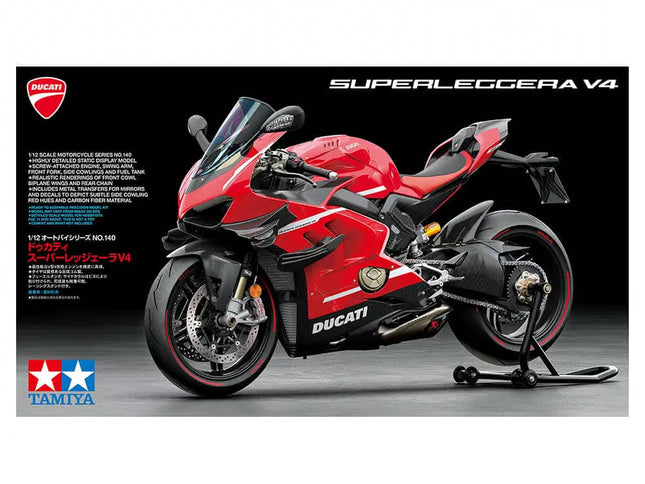 14140 Tamiya 1/12 Scale Model Bike Kit Ducati Superleggera V4