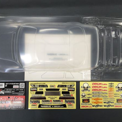 Pandora RC 1/10 Drift Car Body Set Nissan S13 Silvia Origin Labo PAB-3151 JDM D1GP Tokyo Drift Nismo