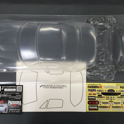 Pandora RC 1/10 Drift Car Body Set Mazda MX5 Eunos Roadster NA PAB-3181 JDM D1GP Initial D