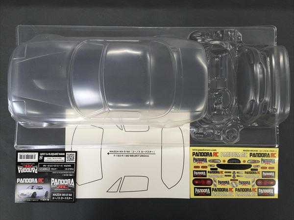 Pandora RC 1/10 Drift Car Body Set Mazda MX5 Eunos Roadster NA PAB-3181 JDM D1GP Initial D