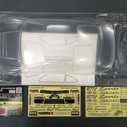 Pandora RC 1/10 Drift Car Body Set Nissan Silvia S15 BN Sport PAB-2185 JDM D1GP Tokyo Drift Nismo