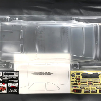 Pandora RC 1/10 Drift Car Body Set Toyota Levin TE27 PAB-3189 JDM D1GP Tokyo Drift TRD