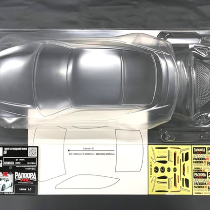 Pandora RC 1/10 Drift Car Body Set Lexus LC PAB-3191 JDM D1GP Tokyo Drift TRD
