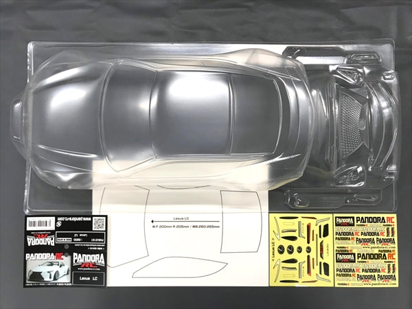 Pandora RC 1/10 Drift Car Body Set Lexus LC PAB-3191 JDM D1GP Tokyo Drift TRD