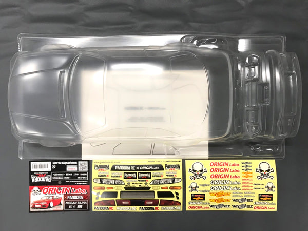 Pandora RC 1/10 Drift Car Body Set Nissan Silvia S14 Silvia Early Origin Labo PAB-3192 JDM D1GP Tokyo Drift Nismo