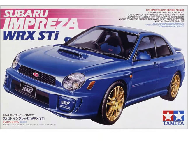 24231 Tamiya 1/24 Scale Model Car Kit Subaru Impreza WRX STI