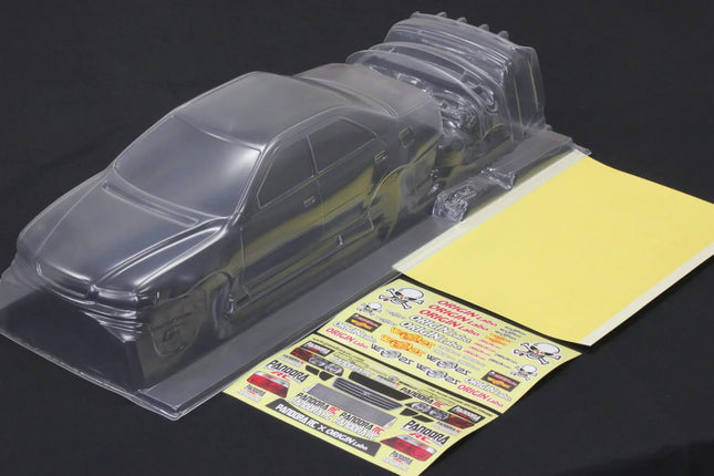 Pandora RC 1/10 Drift Car Body Set Toyota Chaser Origin Labo JZX100 4 door Seden PAB-2156 JDM D1GP Tokyo Drift TRD