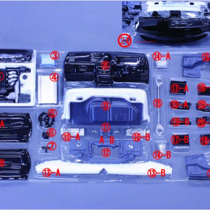 Pandora RC 1/10 Drift Car Body Set Toyota AE86 Inner Set PAI-802 for PAB1-20 JDM D1GP Tokyo Drift TRD