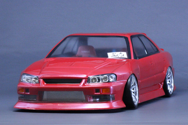 Pandora RC 1/10 Drift Car Body Set Nissan Skyline R34 4 door Seden PAB-3145 JDM D1GP Tokyo Drift Nismo