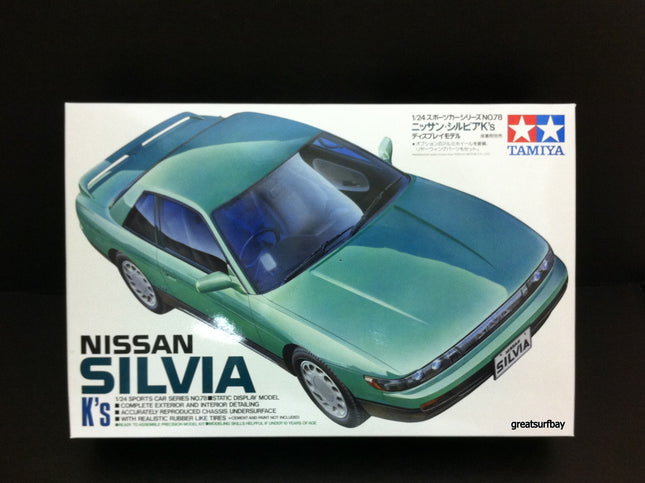 24078 Tamiya 1/24 Scale Model Car Kit Nissan Silvia K'S SR20DETT JDM Drift Car
