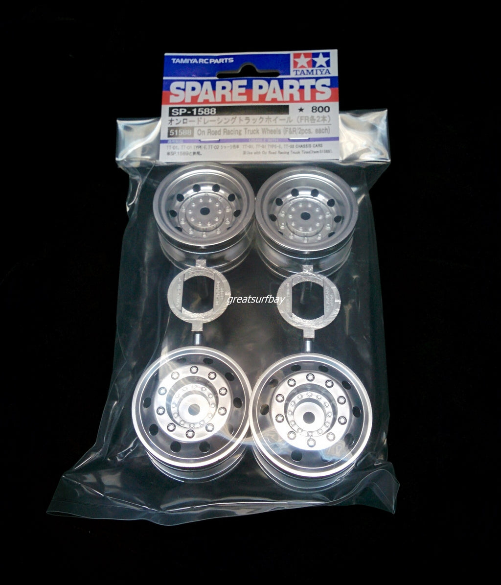 Tamiya 1/10 RC Car Part On Road Racing Truck Wheel Rim Set Tamiya 51588 RC Trucks Tires TT-01E TT-02 (Copy)