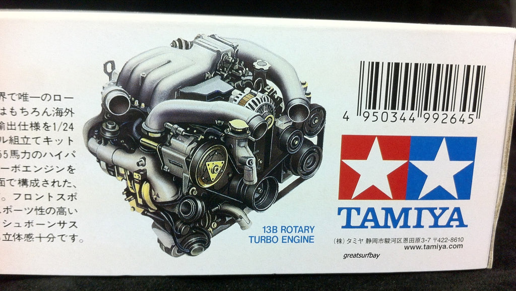 24116 Tamiya 1/24 Scale Model Car Kit Mazda RX-7 R1 FD3S 13B Rotary Engine Included