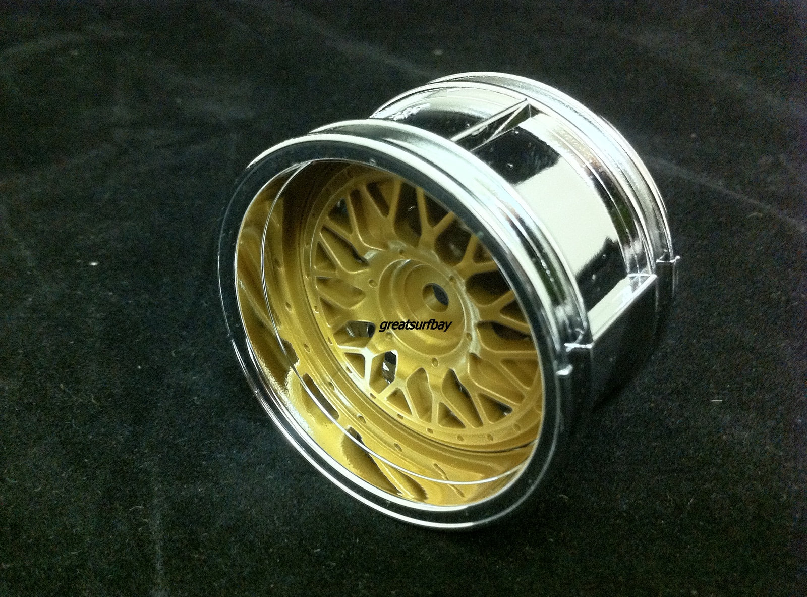 Tamiya 1/10 RC Car Part 2 Piece Mesh Wheels Rim Wide Set Tamiya 50549 RC Touring Car Rim