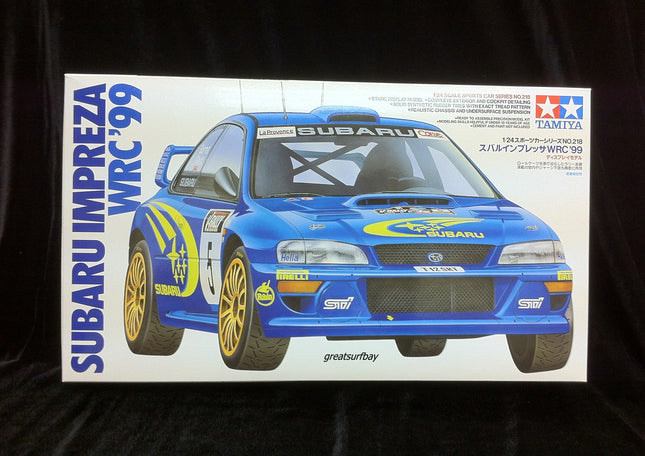24218 Tamiya 1/24 Scale Model Car Kit Subaru Impreza WRX WRC 1999 JDM World Rally Champ