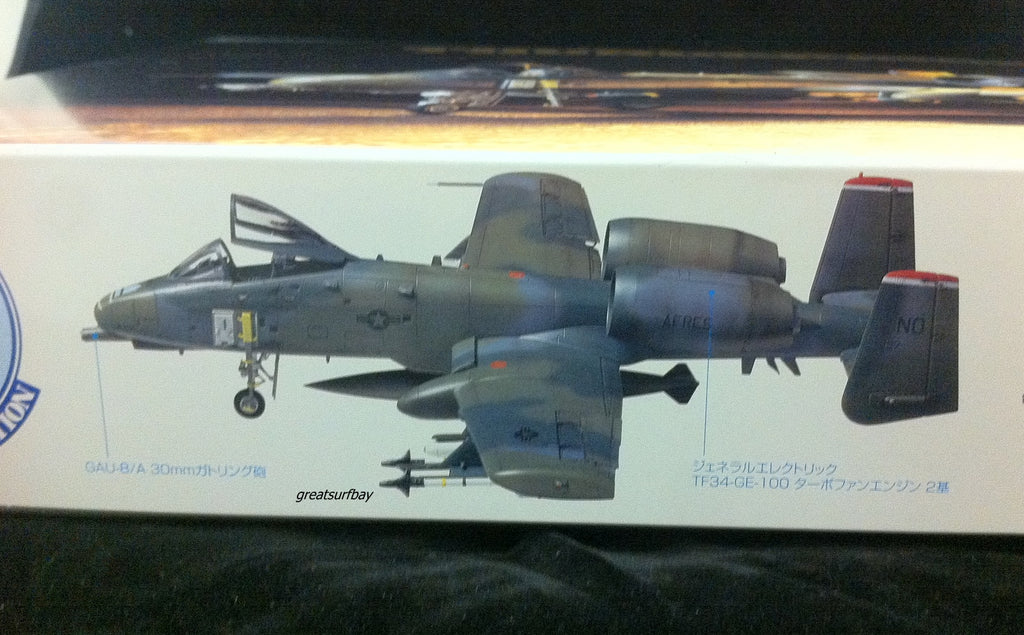 60744 Tamiya 1/72 Model Plane Kit US Air Force A-10A Thunderbolt II USAF