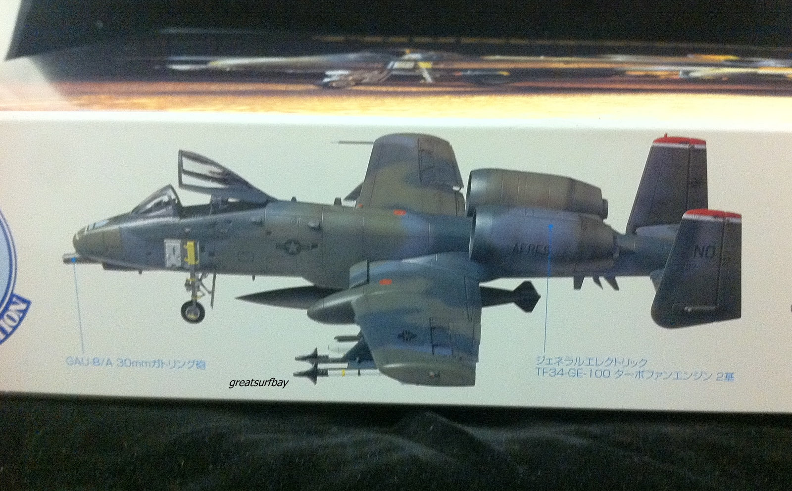 60744 Tamiya 1/72 Model Plane Kit US Air Force A-10A Thunderbolt II USAF