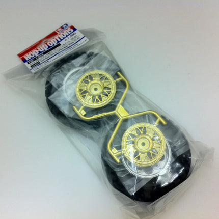 Tamiya 1/10 RC Car Part R/C Rock Block Tires w/2-Piece Mesh Wheels Tamiya 54484 CC01