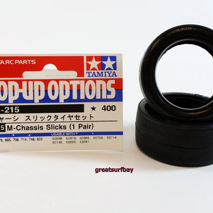 Tamiya 1/10 RC Car Part M-Chassis Slick Tires Set Tamiya 53215 RC Touring Car Tires