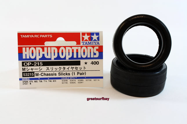 Tamiya 1/10 RC Car Part M-Chassis Slick Tires Set Tamiya 53215 RC Touring Car Tires