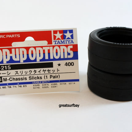 Tamiya 1/10 RC Car Part M-Chassis Slick Tires Set Tamiya 53215 RC Touring Car Tires