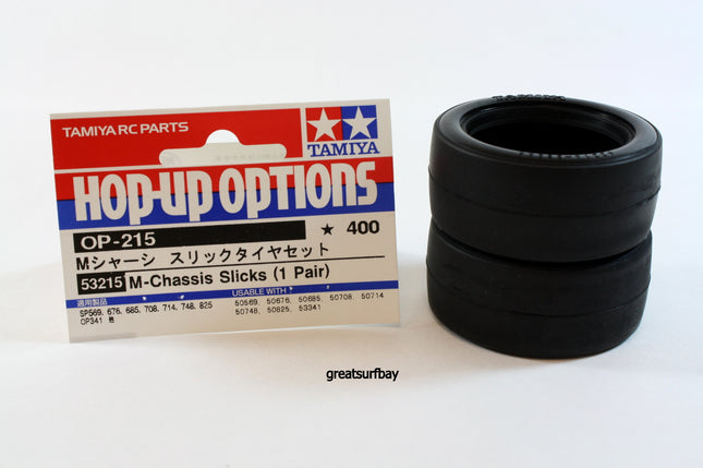 Tamiya 1/10 RC Car Part M-Chassis Slick Tires Set Tamiya 53215 RC Touring Car Tires