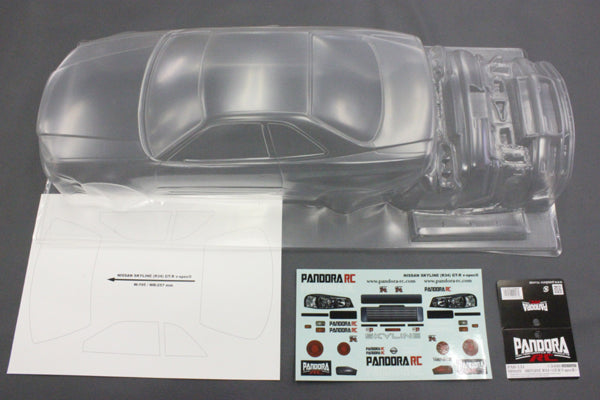 Pandora RC 1/10 Drift Car Body Set Nissan R34 GTR VSpecII PAB-3131 JDM D1GP Initial D Nismo Nissan GT-R