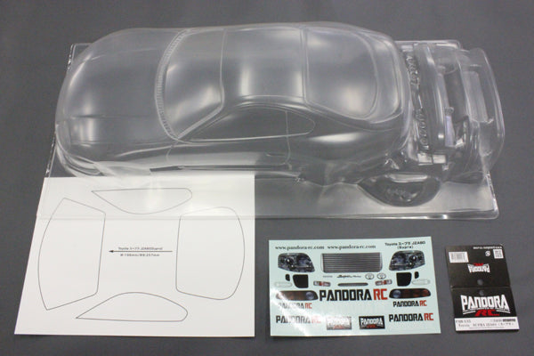 Pandora RC 1/10 Drift Car Body Set Toyota Supra JZA80 PAB-3135 JDM D1GP TRD GAZOO Racing Tokyo Drift
