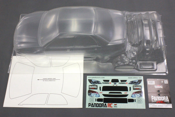 Pandora RC 1/10 Drift Car Body Set Subaru Impreza GDB STI PAB-3141 JDM D1GP Initial D Boxer