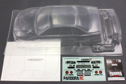 Pandora RC 1/10 Drift Car Body Set Nissan Skyline R34 4 door Seden PAB-3145 JDM D1GP Tokyo Drift Nismo
