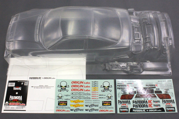 Pandora RC 1/10 Drift Car Body Set Nissan 180SX Origin Labo PAB-3147 JDM D1GP Tokyo Drift Nismo 200SX Silvia