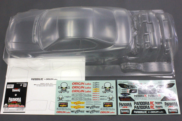 Pandora RC 1/10 Drift Car Body Set Nissan S15 Silvia Origin Labo PAB-3148 JDM D1GP Tokyo Drift Nismo