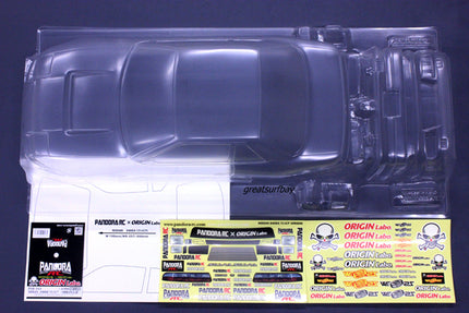 Pandora RC 1/10 Drift Car Body Set Nissan One-Via 240SX Origin Labo PAB-2163 JDM D1GP Tokyo Drift Nismo 240SX Silvia