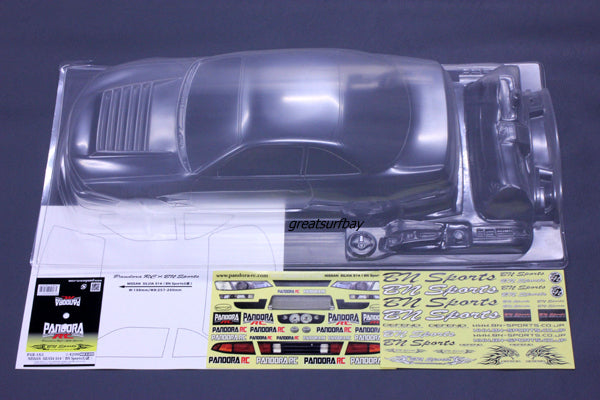 Pandora RC 1/10 Drift Car Body Set Nissan S14 Silvia BN Sport PAB-2165 JDM D1GP Tokyo Drift Nismo