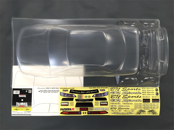 Pandora RC 1/10 Drift Car Body Set Toyota Mark2 JZX90 BN Sport PAB-3173 JDM D1GP Tokyo Drift Toyota TRD