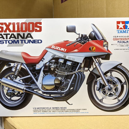 14065 Tamiya 1/12 Scale Model Bike Kit Suzuki GSX1100S Katana Custom Tuned Street Bike