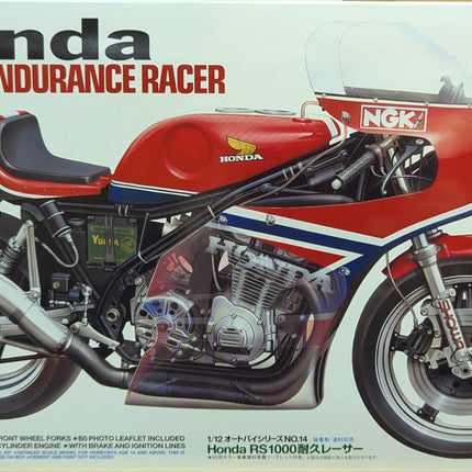 14014 Tamiya 1/12 Scale Model Bike Kit Honda RS1000 Endurance Racer