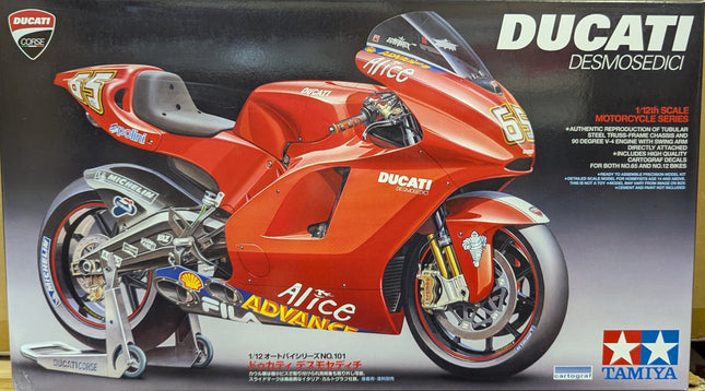 14101 Tamiya 1/12 Scale Model Bike Kit Ducati Desmosedici