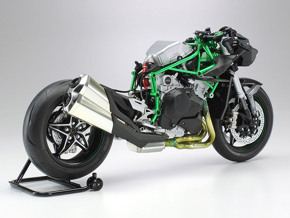 14136 Tamiya 1/12 Scale Model Bike Kit Kawasaki Ninja H2 Carbon MotoGP Racing Bike