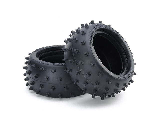 Tamiya 1/10 RC Buggy Part W Stud Spike Tire Set Tamiya 53059 4WD RC Buggy
