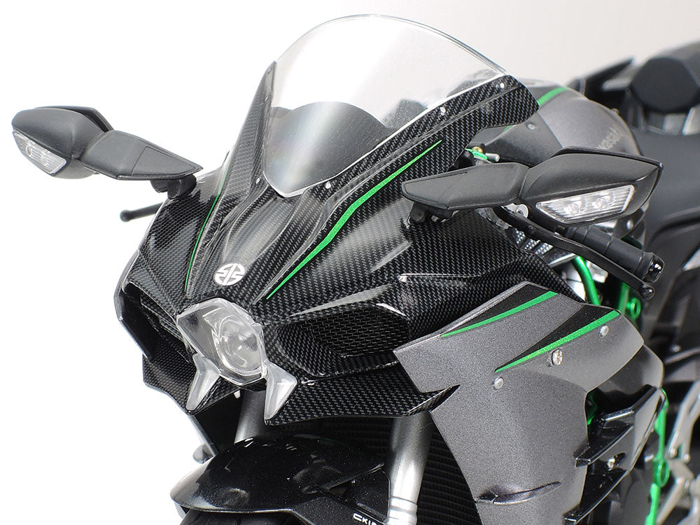 14136 Tamiya 1/12 Scale Model Bike Kit Kawasaki Ninja H2 Carbon MotoGP Racing Bike
