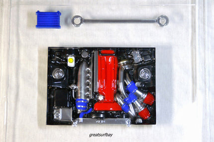 Pandora RC 1/10 Drift Car Body Engine Set PAI-801 for Pandora RC Body JDM D1GP RB/FA/SR