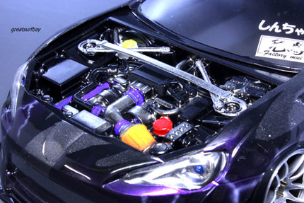 Pandora RC 1/10 Drift Car Body Engine Set PAI-801 for Pandora RC Body JDM D1GP RB/FA/SR
