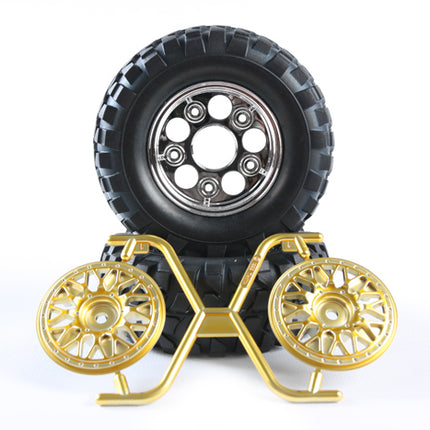 Tamiya 1/10 RC Car Part R/C Rock Block Tires w/2-Piece Mesh Wheels Tamiya 54484 CC01