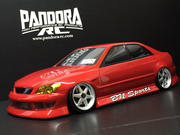 Pandora RC 1/10 Drift Car Body Set Toyota Altezza BN Sport PAB-2167JDM D1GP Tokyo Drift TRD