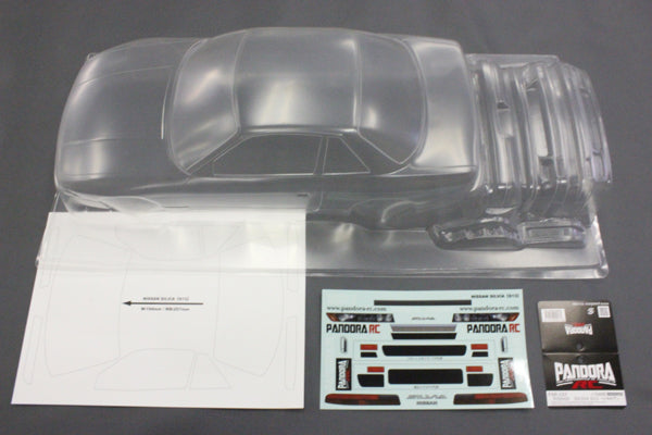 Pandora RC 1/10 Drift Car Body Set Nissan S13 Silvia PAB-3123 JDM D1GP Initial D 180SX Nissan 200SX