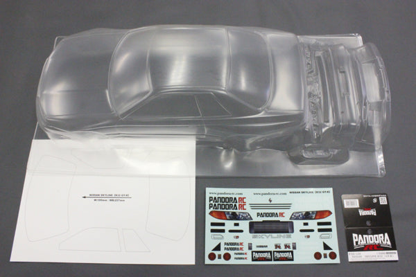 Pandora RC 1/10 Drift Car Body Set Nissan R32 GTR PAB-3129 JDM D1GP Initial D Nismo Nissan GT-R