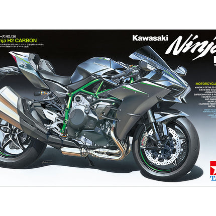 14136 Tamiya 1/12 Scale Model Bike Kit Kawasaki Ninja H2 Carbon MotoGP Racing Bike