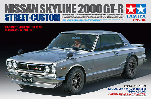 24335 Tamiya 1/24 Scale Model Car Kit Nissan Skyline 2000 GT-R Street Custom