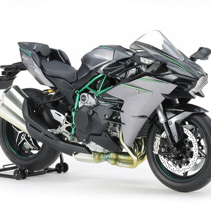 14136 Tamiya 1/12 Scale Model Bike Kit Kawasaki Ninja H2 Carbon MotoGP Racing Bike
